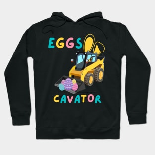 Eggs Cavator Bunny Excavator Cute Easter Day Toddler Cool Hoodie